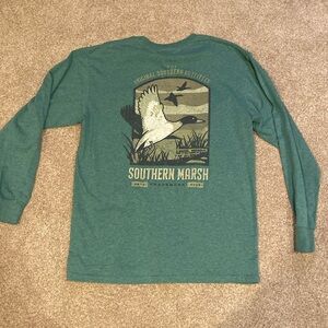Southern Marsh long sleeve tee with Mallard